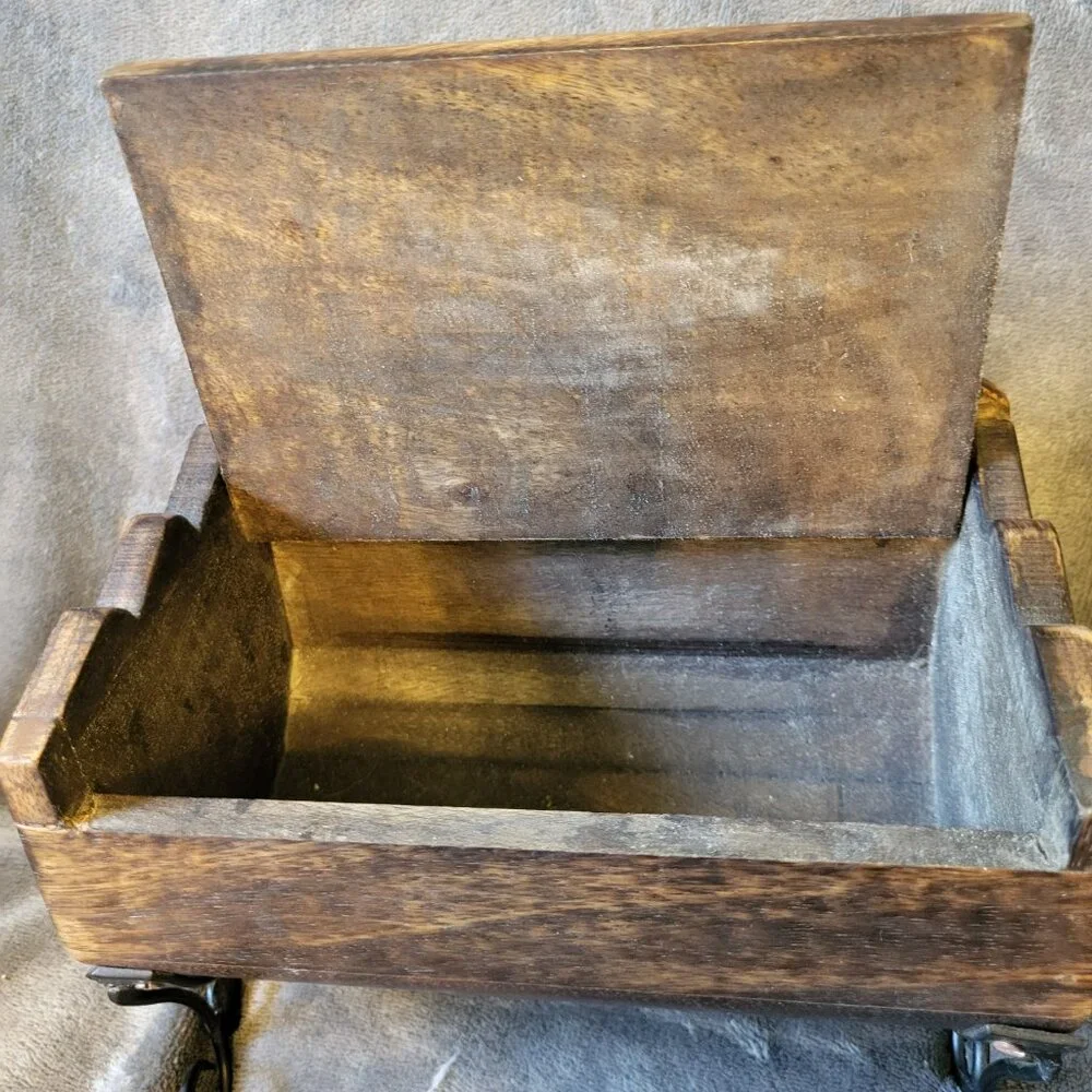 Intricately Carved Wooden Box